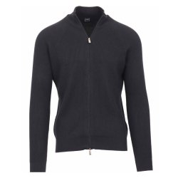 FEDELI Cardigan Paul Giza Cotton Dusty Navy