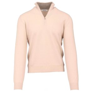 GRAN SASSO Half Zip Uld | Cashmere Cream