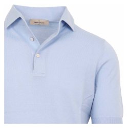 GRAN SASSO Polo One Piece Collar Sky Blue 
