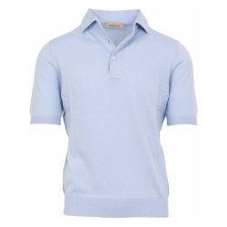 GRAN SASSO Polo One Piece Collar Sky Blue 