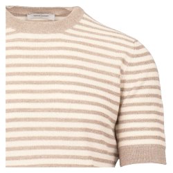 GRAN SASSO T-shirt Stribet Beige
