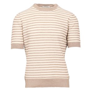 GRAN SASSO T-shirt Stribet Beige