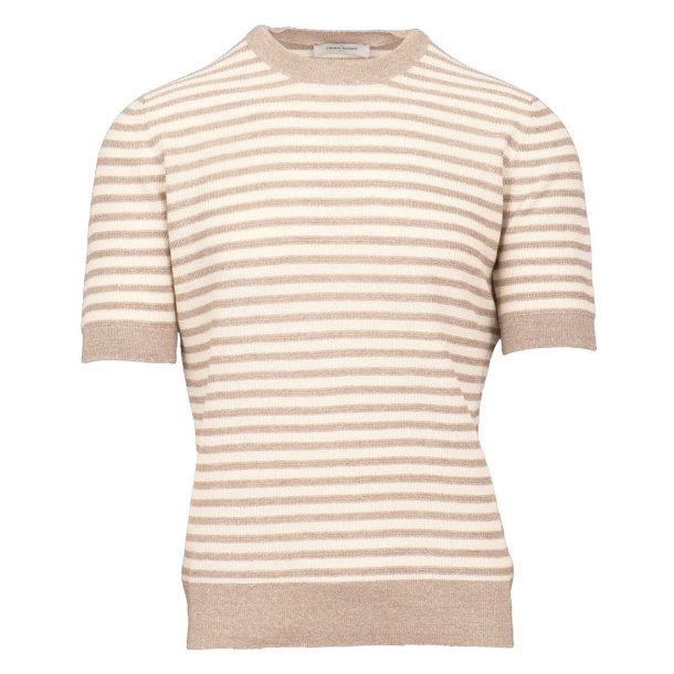 GRAN SASSO T-shirt Stribet Beige