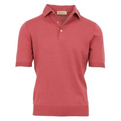 GRAN SASSO Polo One Piece Collar Cherry