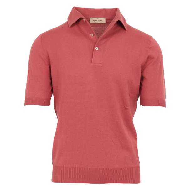 GRAN SASSO Polo One Piece Collar Cherry