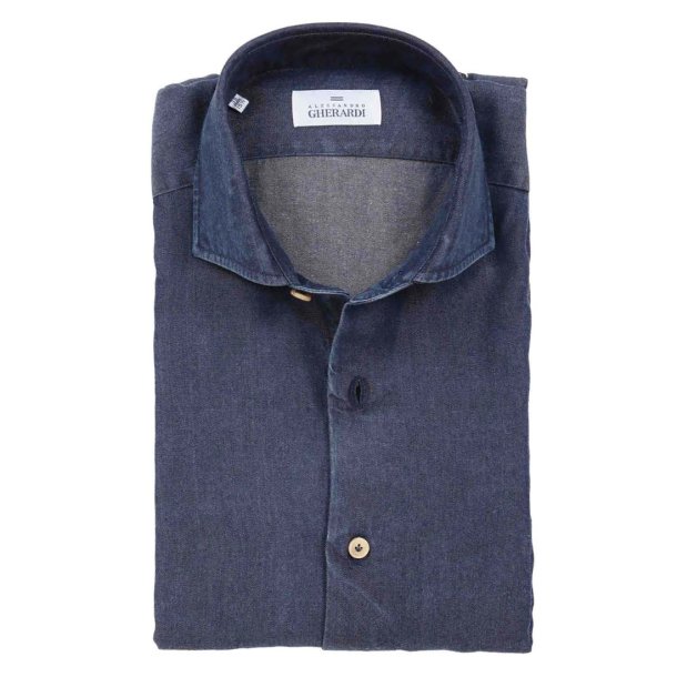 ALESSANDRO GHERARDI Skjorte Denim Tancel Dark Indigo