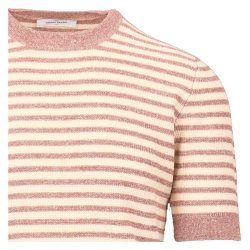 GRAN SASSO T-shirt Stribet Bordeaux 