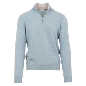 GRAN SASSO Half Zip Tiffany Blue