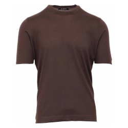 GRAN SASSO T-shirt Uld | Silke | Cashmere Espresso