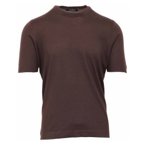 GRAN SASSO T-shirt Uld | Silke | Cashmere Espresso