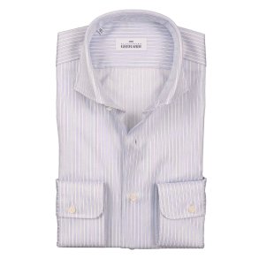 ALESSANDRO GHERARDI Skjorte Stribet Bl | Hvid