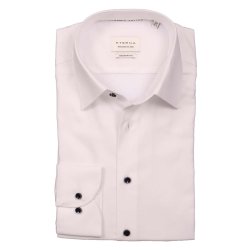 Eterna Skjorte Modern Fit Struktur Hvid