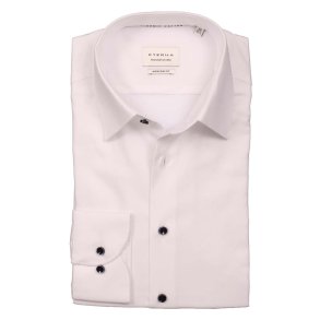 Eterna Skjorte Modern Fit Struktur Hvid