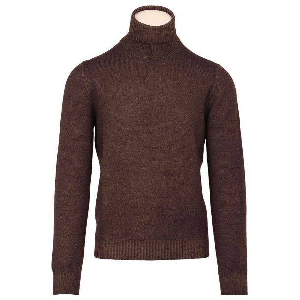 GRAN SASSO Rullekrave Vintage Brun Melange