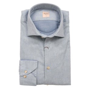 STENSTR�M'S Skjorte Regular Flannel Lysebl�