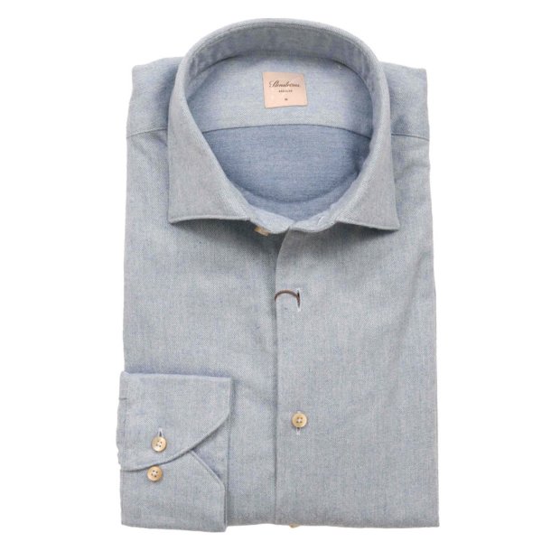 STENSTR�M'S Skjorte Regular Flannel Lysebl�