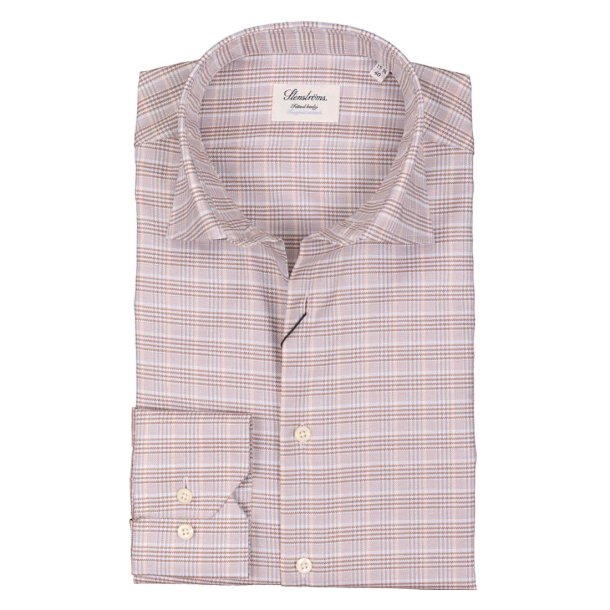 STENSTRM'S Skjorte Fitted Ternet Brun