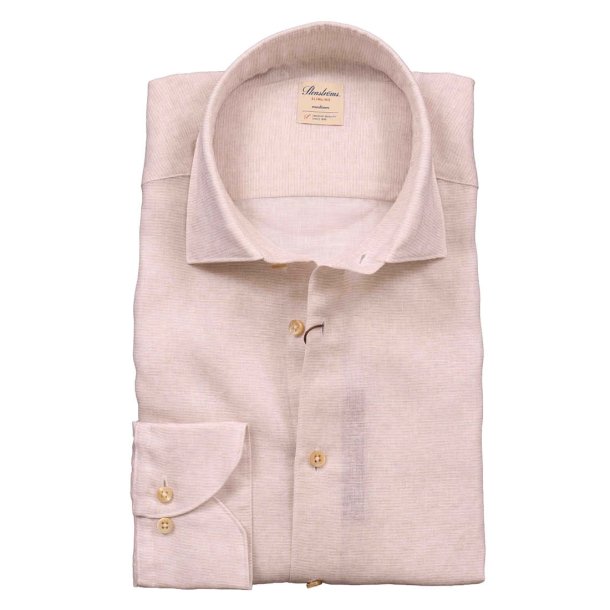 STENSTRM'S Skjorte Slim Hr | Lyocell Champagne