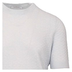 GRAN SASSO T-shirt Struktur Sky Blue