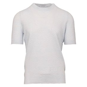 GRAN SASSO T-shirt Struktur Sky Blue