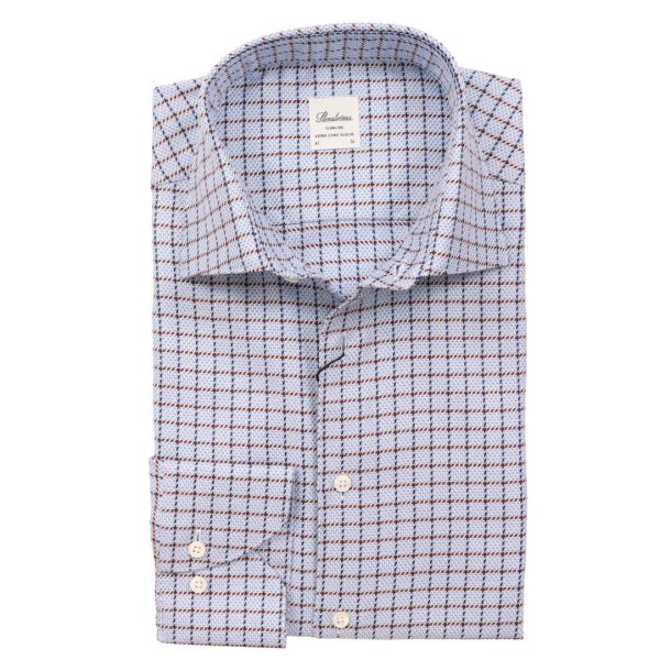 STENSTRM'S Skjorte Slim Extra Long Sleeve Ternet