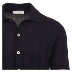 GRAN SASSO Polo Gennemknappet Navy