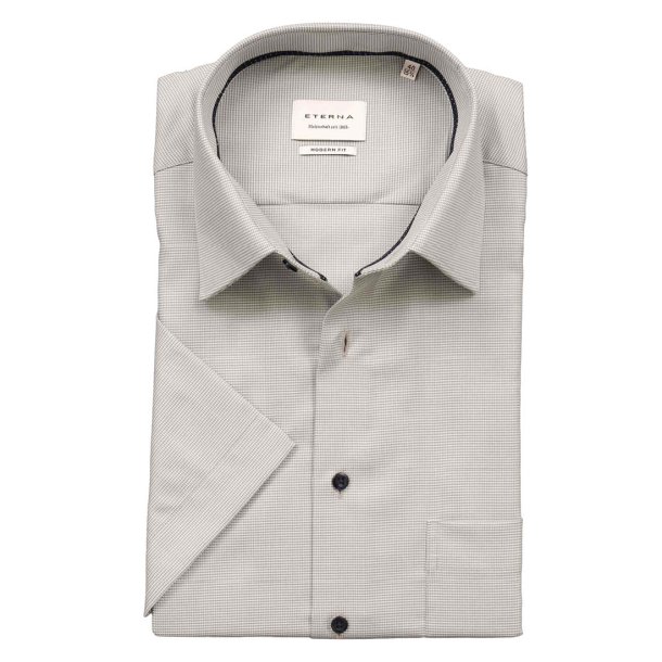 ETERNA Skjorte Modern Fit Kortrmet Salvie