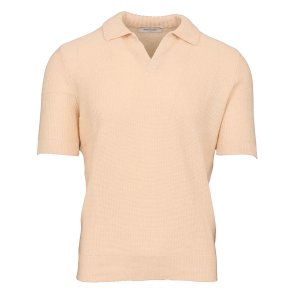 GRAN SASSO Polo Open Collar Hr | Bomuld Creme