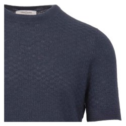 GRAN SASSO  T-shirt Struktur Navy