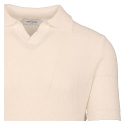 GRAN SASSO Open Collar Patent Frott Hvid