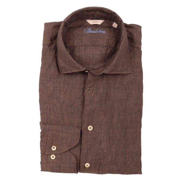 STENSTR�M'S Skjorte Regular H�r M�rkebrun