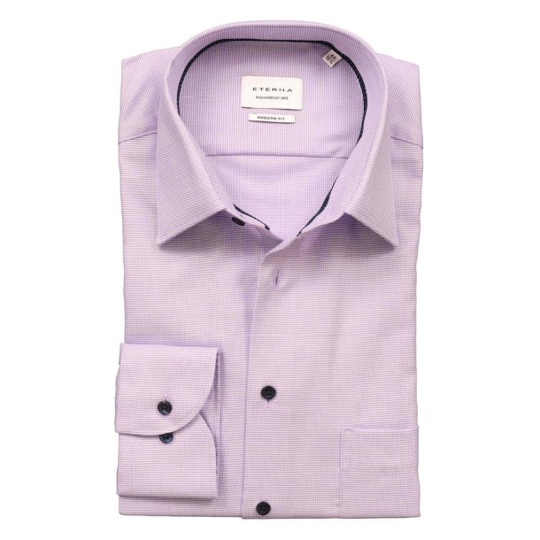 ETERNA Skjorte Modern Fit Lavendel