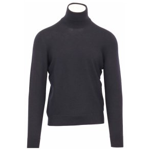 GRAN SASSO Rullekrave Merino Stretch Navy