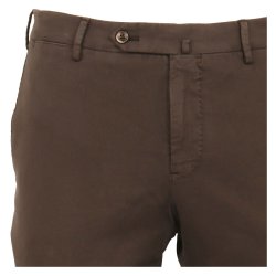 PT TORINO Chinos Soft Twill M�rkebrun