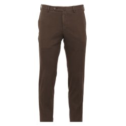 PT TORINO Chinos Soft Twill M�rkebrun
