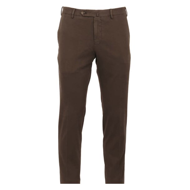 PT TORINO Chinos Soft Twill M�rkebrun