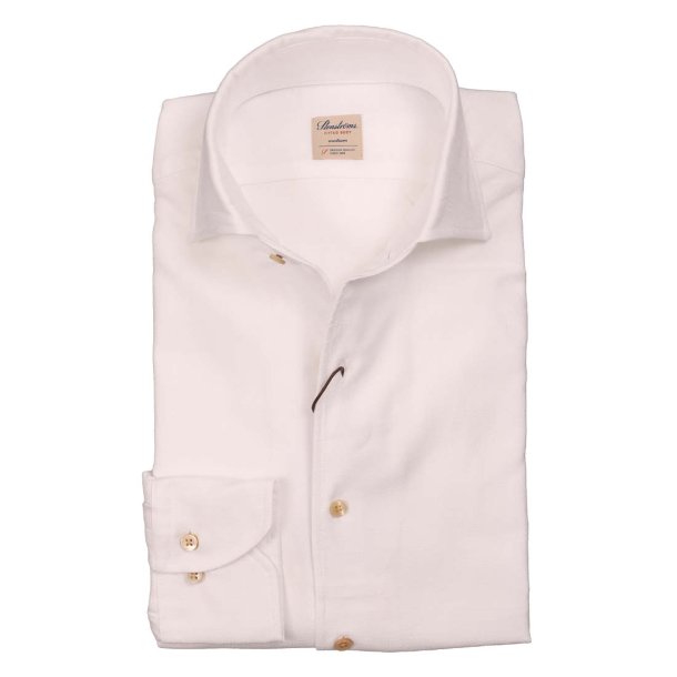STENSTRM'S Skjorte Fitted One Piece Collar Hvid