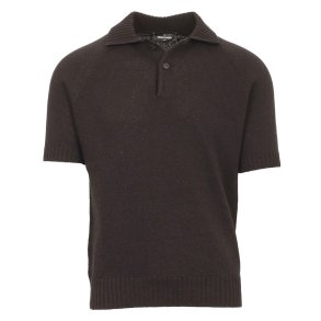 GRAN SASSO Polo Bomuld | Cashmere Sort
