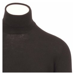 GRAN SASSO Rullekrave Merino Stretch Sort