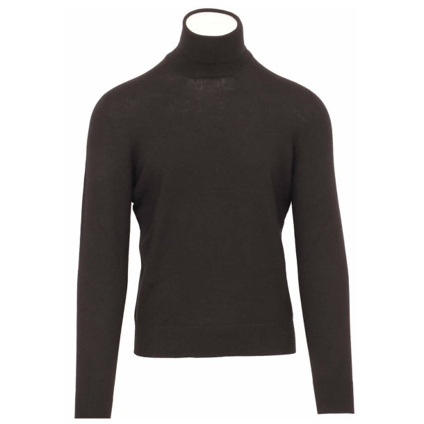 GRAN SASSO Rullekrave Merino Stretch Sort