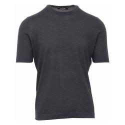 GRAN SASSO T-shirt Uld | Silke | Cashmere Navy