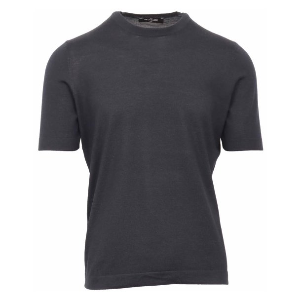 GRAN SASSO T-shirt Uld | Silke | Cashmere Navy