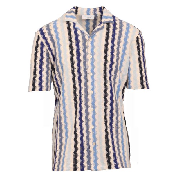 GRAN SASSO Polo Gennemknappet Retro Bl�