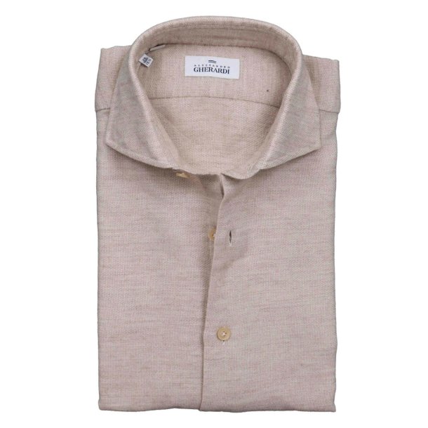 ALESSANDRO GHERARDI Skjorte Flannel Beige