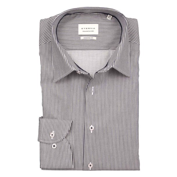 ETERNA Skjorte Modern Fit Stribet Navy