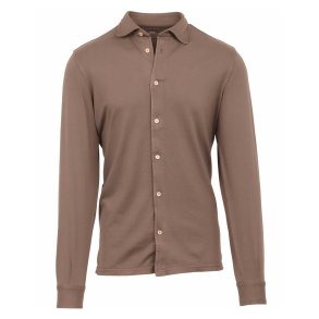 FEDELI Skjorte Jersey Cappuccino