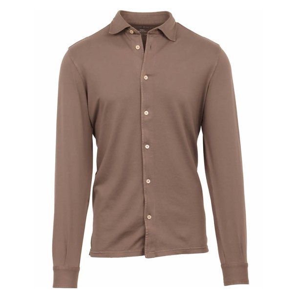 FEDELI Skjorte Jersey Cappuccino