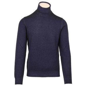 GRAN SASSO Rullekrave Vintage Marine Melange 