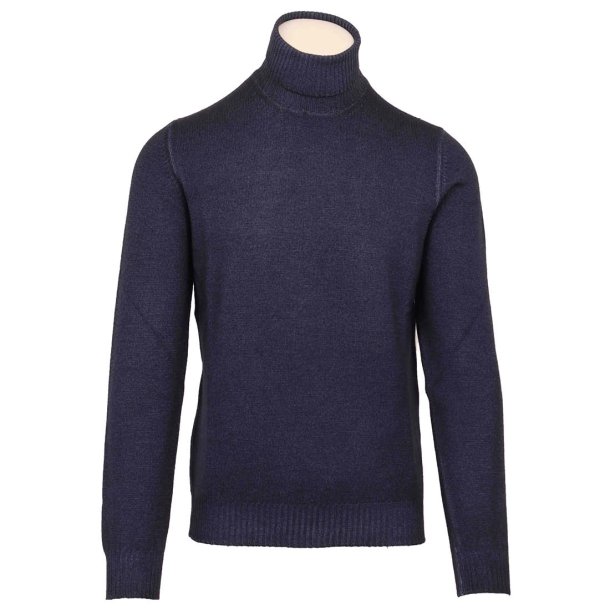 GRAN SASSO Rullekrave Vintage Marine Melange 