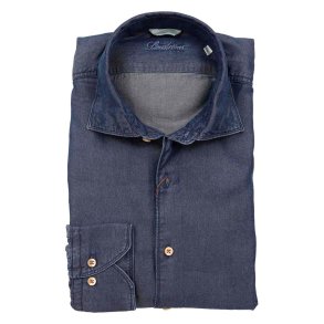 STENSTRM'S Skjorte Fitted 'Denim' Dark
